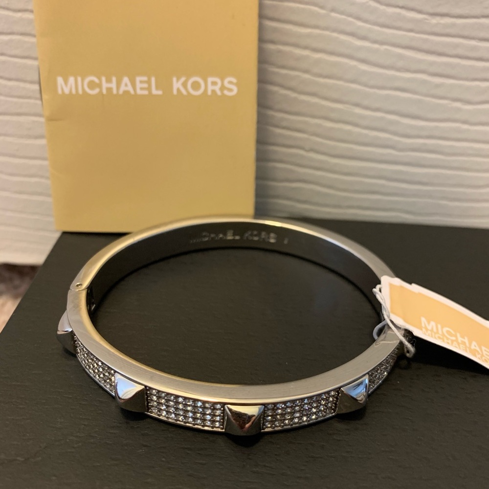 Micheal Kors silver cuff bracelet